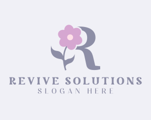 Flower Boutique Letter R logo design