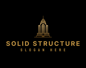 Art Deco Building Structure logo design