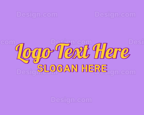 Colorful Quirky Wordmark Logo