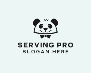 Panda Waiter Food logo