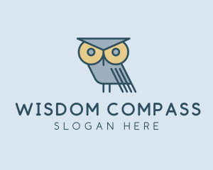 Owl Bird Avian logo