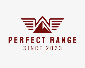 Outdoor Mountain Camp Wings logo design