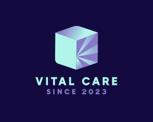 Digital 3D Cube  logo