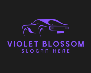 Violet Racing Car logo design