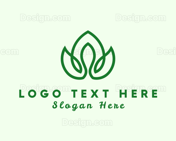 Natural Flower Plant Logo