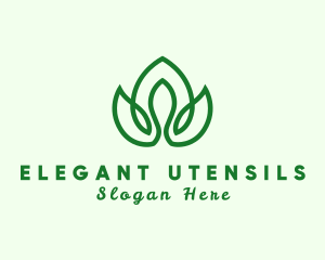 Natural Flower Plant Logo