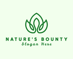 Natural Flower Plant logo design