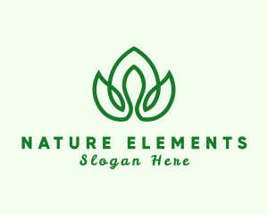 Natural Flower Plant logo design