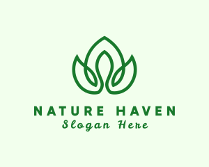 Natural Flower Plant logo design