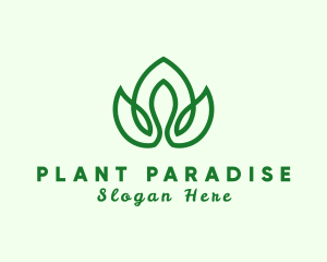 Natural Flower Plant logo design