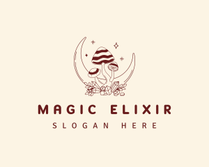 Magical Moon Mushroom logo design