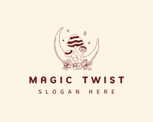 Magical Moon Mushroom logo design