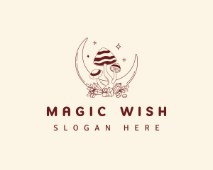 Magical Moon Mushroom logo design