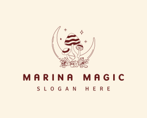 Magical Moon Mushroom logo design