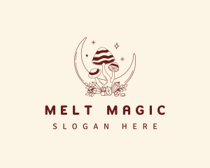 Magical Moon Mushroom logo design