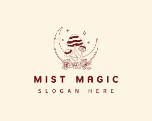 Magical Moon Mushroom logo design