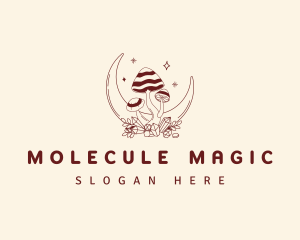 Magical Moon Mushroom logo design