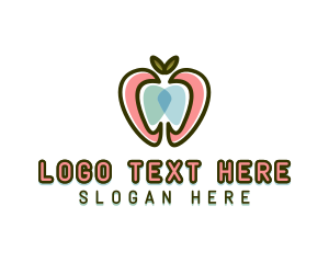 Apple Tooth Dental Logo