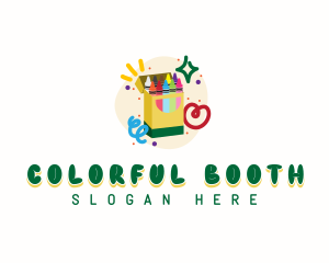 Nursery Coloring Crayon logo design