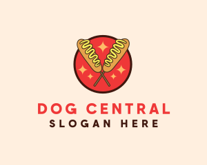 Snack Food Corndog logo design