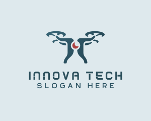 Surveillance Tech Drone logo design