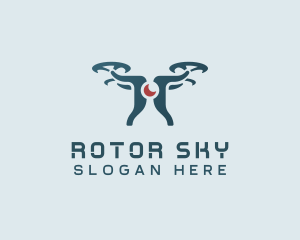 Surveillance Tech Drone logo design