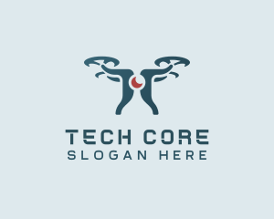 Surveillance Tech Drone logo design