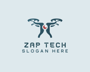 Surveillance Tech Drone logo design