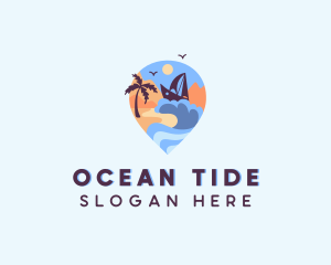 Ocean Wave Travel Boat logo