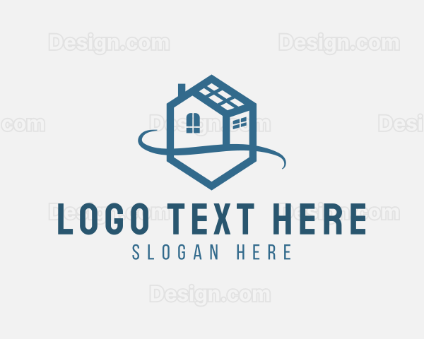 Hexagon Residential House Logo