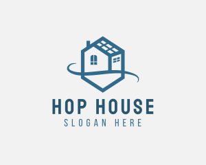 Hexagon Residential House  logo design