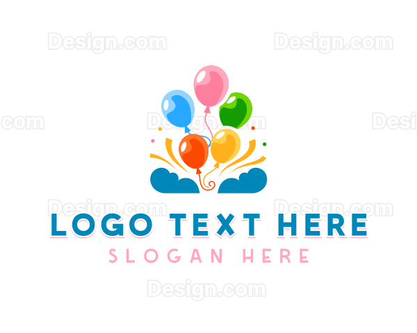 Celebration Party Balloon Logo