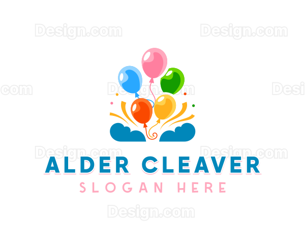 Celebration Party Balloon Logo