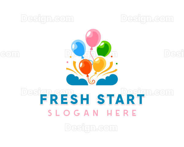 Celebration Party Balloon Logo