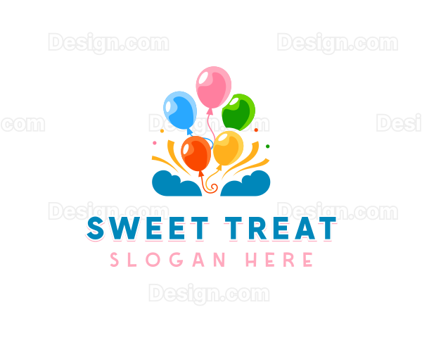 Celebration Party Balloon Logo