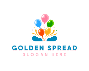 Celebration Party Balloon Logo