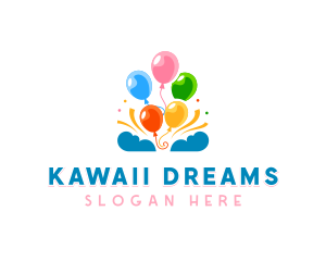 Celebration Party Balloon Logo