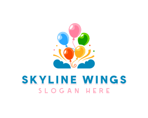 Celebration Party Balloon Logo