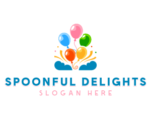 Celebration Party Balloon Logo