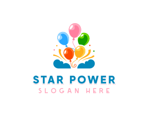 Celebration Party Balloon logo design