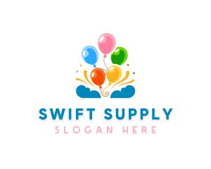 Celebration Party Balloon logo design