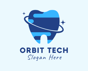 Tooth Planet Orbit logo design