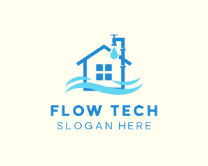 House Pipeline Faucet logo design