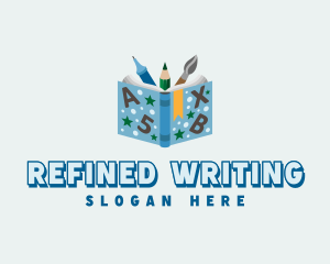 Educational Writing Book logo design