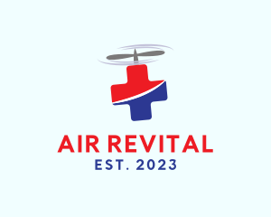 Flying Medical Ambulance logo design