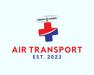 Flying Medical Ambulance logo design