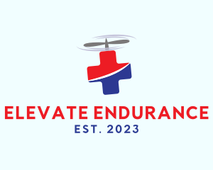 Flying Medical Ambulance logo design