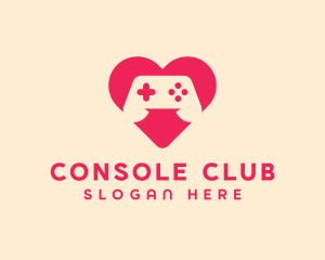 Controller Heart Console logo design