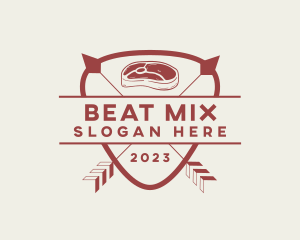 Butcher Meat Steak Logo