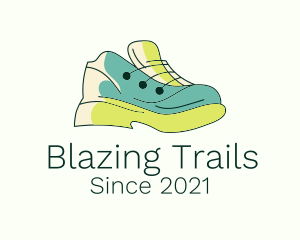 Trail Hiking Shoes logo design